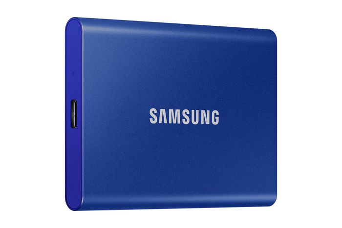 Samsung SSD T7 Portable 2TB NVMe Externo - Azul, Lectura 1050MB/s, Escritura 1000MB/s - Almacenamiento Externo de Alta Velocidad