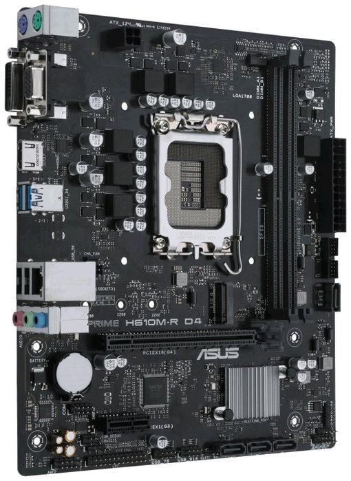 Asus Prime H610M-R D4 DDR4 Micro ATX LGA 1700