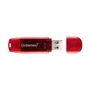 Intenso Pendrive Rainbow Line 128 GB USB 2.0, Tipo A, Velocidad Lectura 28 MB/s, Color Rojo Transparente