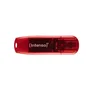 Intenso Pendrive Rainbow Line 128 GB USB 2.0, Tipo A, Velocidad Lectura 28 MB/s, Color Rojo Transparente