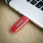 Intenso Pendrive Rainbow Line 128 GB USB 2.0, Tipo A, Velocidad Lectura 28 MB/s, Color Rojo Transparente