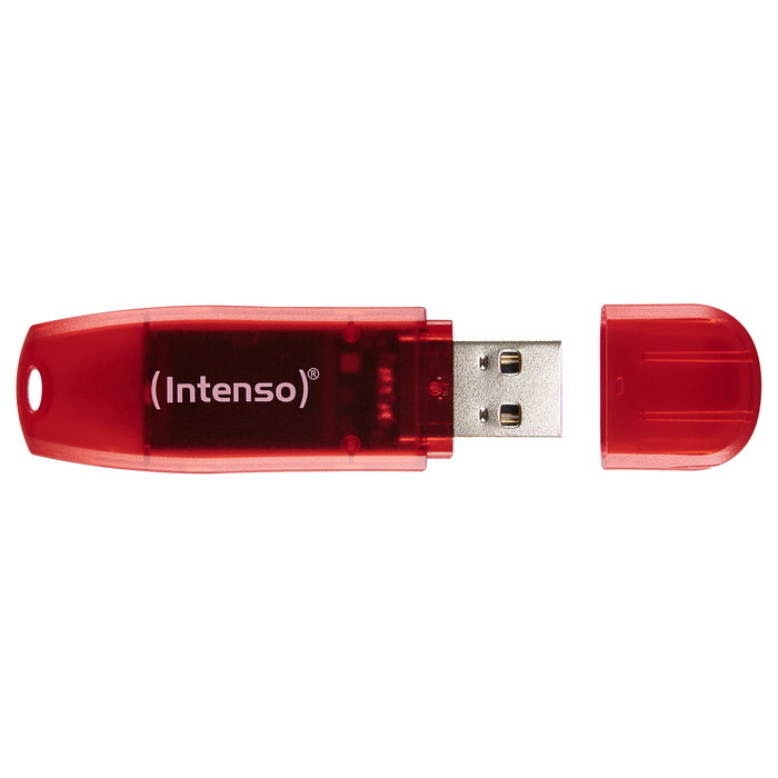 Intenso Rainbow Line 128 GB USB 2.0 Rojo