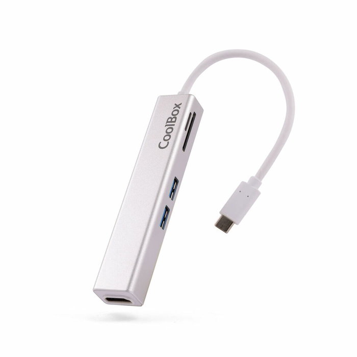 Coolbox Minidock USB-C Lite 5 en 1 con HDMI, 2x USB 3.0, microSD y SD