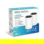 TP-Link Deco XE75 (2er Pack) AX5400 Wi-Fi 6E Mesh Sistema Tribanda, Cobertura 510 m2, Blanco, 4 Antenas Internas, Hasta 200 Dispositivos