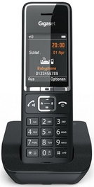 Gigaset S30852-H3001-D204 Teléfono DECT Inalámbrico con Identificador de Llamadas Negro