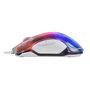 Mars Gaming Ratón Gaming MMGLOWW Óptico 12800 DPI, RGB Chroma-Glow, 7 Botones, Cable Flexible Paracord, para PC, PS5, Xbox Series X/S - Blanco