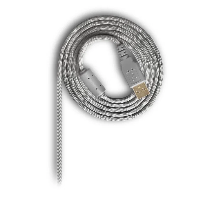 Mars Gaming MMGLOWW Ratón Gaming RGB para Mano Derecha, Sensor Óptico 12800 DPI, Iluminación Chroma-Glow 16.8M Colores, Cable Paracord, Ultraligero 75g, Color Blanco