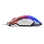 Mars Gaming MMGLOWW Ratón Gaming RGB para Mano Derecha, Sensor Óptico 12800 DPI, Iluminación Chroma-Glow 16.8M Colores, Cable Paracord, Ultraligero 75g, Color Blanco