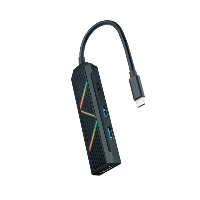 Nanocable Hub USB-C 4 en 1 con 2x USB-A, USB-C PD y HDMI 4K