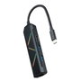 Nanocable Hub USB-C 5 en 1 con 2x USB-A, USB-C PD, HDMI y RJ45, Negro