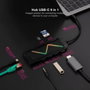 Nanocable Hub USB-C 9 en 1 10.16.0901 con HDMI 4K, RJ45 y Lectores de Tarjetas