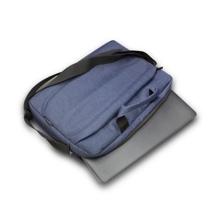 Ewent EW2516 Maletín para Portátil de 15.6 Pulgadas (39.6 cm), Azul, con Compartimento para Tableta y Material Impermeable
