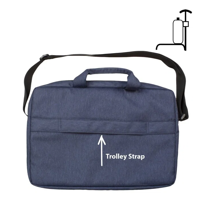 Ewent EW2516 Maletín para Portátil de 15.6 Pulgadas (39.6 cm), Azul, con Compartimento para Tableta y Material Impermeable