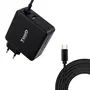 Tooq Cargador de Portátil TQLC-USBC90PD USB-C 90W Power Delivery 3.0 para Mac, 1xUSB-A, Automático 5-20V, Negro