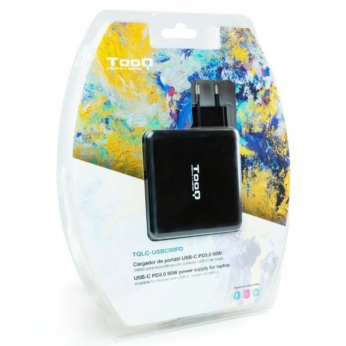 Tooq TQLC-USBC90PD Cargador de Portátil 90W USB-C/USB-A Negro Tooq TQLC-USBC90PD Cargador de Portátil 90W USB-C/USB-A Negro