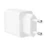 TooQ Cargador de Pared TQWC-2SC04WT 1xUSB Tipo-C 1xUSB 20W Carga Rápida PD QC3.0 Blanco