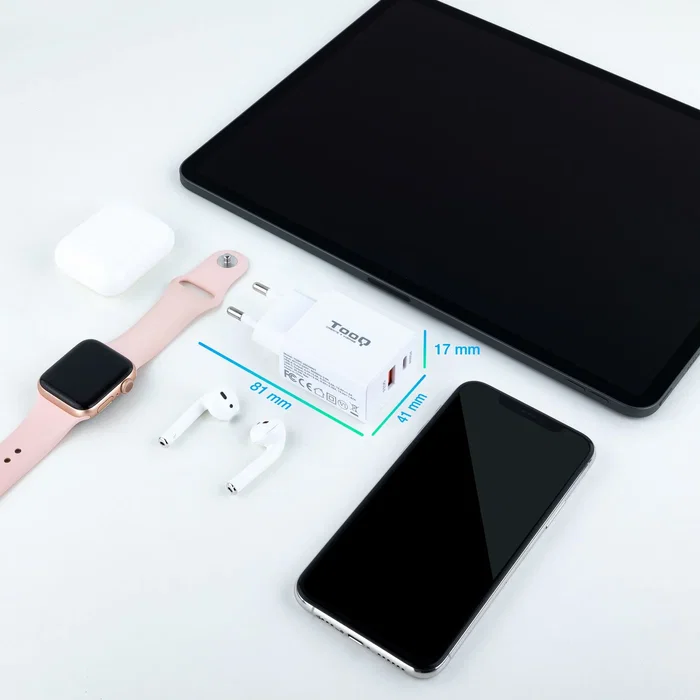 TooQ TQWC-2SC04WT Cargador de Pared USB-C Power Delivery 20W y USB-A Quick Charge 3.0 18W - Carga Rápida Dual - Blanco TooQ TQWC-2SC04WT Cargador de Pared USB-C Power Delivery 20W y USB-A Quick Charge 3.0 18W - Carga Rápida Dual - Blanco