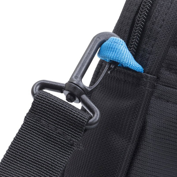 Rivacase 8027 Funda Rígida Protectora para Portátil 14" (35.6 cm) Negro de Poliéster con Tirante para Hombro