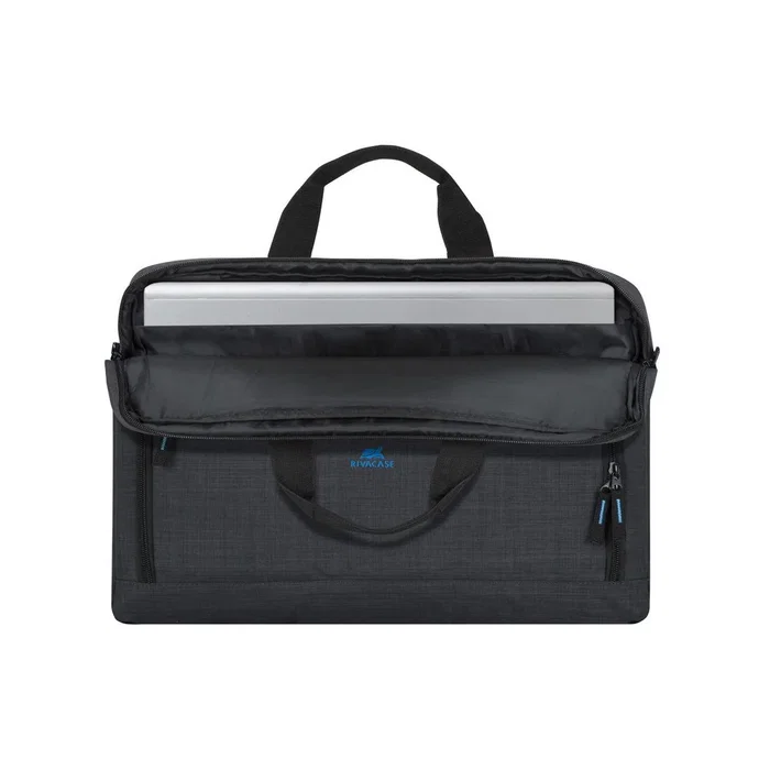 Rivacase Regent 8058 Bandolera para Portátil 43,9 cm (17.3") con Compartimento para Tablet, Negro y Cian