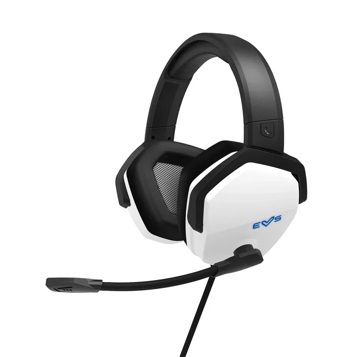 Energy Sistem Auriculares Gaming Diadema ESG 4 WHITE Thunder Alámbrico con Conexión USB tipo A, Blanco, Circumaural, Frecuencia 20-20000 Hz, para PC y Mac