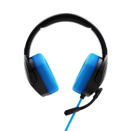 Energy Sistem Auriculares Gaming ESg Azul Negro con Sonido 7.1 Surround Virtual, Micrófono Boom y Luz LED