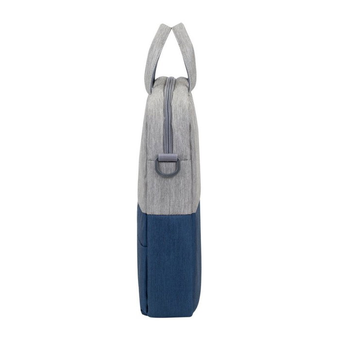 Rivacase 7532 Maletín Prater para Portátil de 15.6 Pulgadas, Tejido Impermeable, Gris/Azul Oscuro
