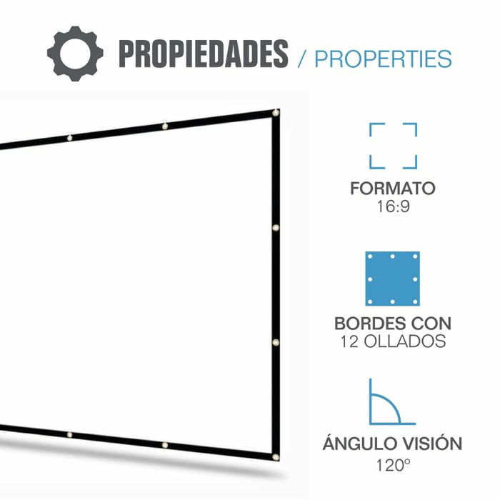 Pantalla de Proyección iggual ECO COST 100 100" Pantalla de Proyección iggual ECO COST 100 100"