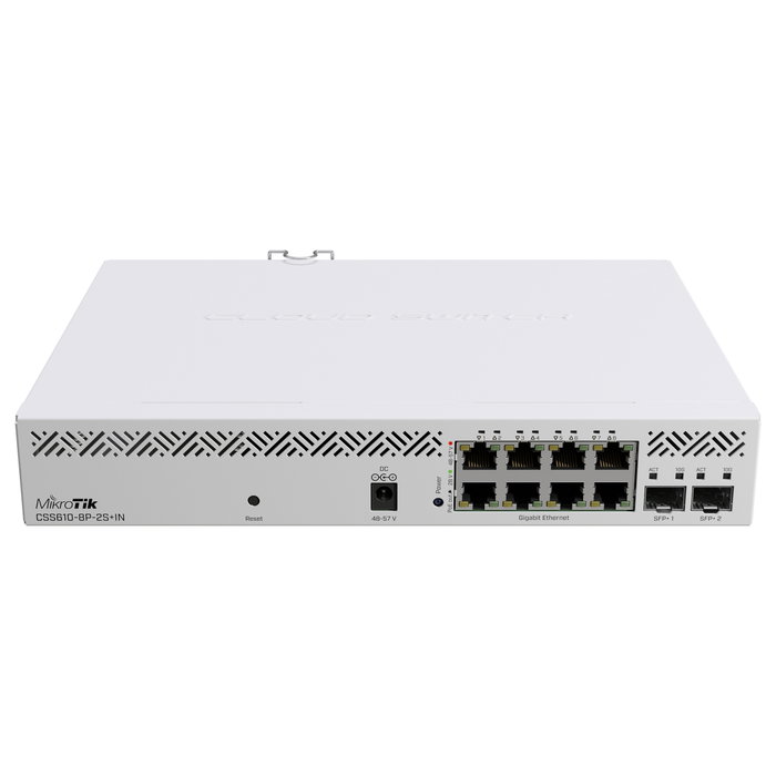 MikroTik CSS610-8P-2S+IN Switch Gestionado 8x Gigabit PoE+ 2x SFP+ MikroTik CSS610-8P-2S+IN Switch Gestionado 8x Gigabit PoE+ 2x SFP+