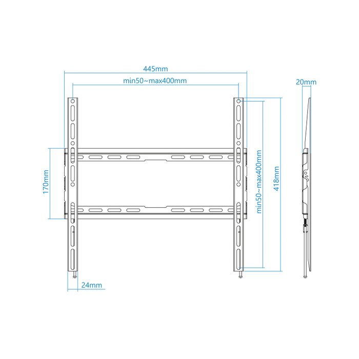 Tooq Soporte de Pared Fijo LP1070F-B para TV de 32-70 pulgadas Tooq Soporte de Pared Fijo LP1070F-B para TV de 32-70 pulgadas