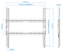 Tooq Soporte de Pared Fijo LP1070F-B para TV de 32-70 pulgadas
