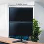 TooQ DB1703TNV-B Soporte para 2 Monitores de 17'' a 32'' Negro