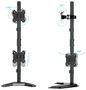 Tooq Soporte de Mesa para 2 Pantallas 17-32 Pulgadas DB1703TNV-B