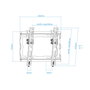 Tooq Soporte de Pared Inclinable LP1044T-B para TV de 23-43 pulgadas