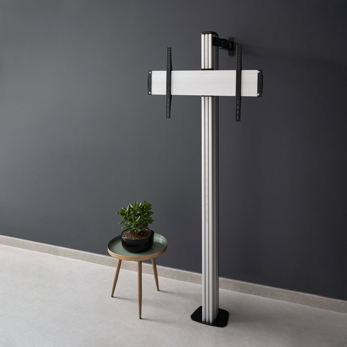 TooQ FS2270M-B Soporte de Suelo para TV de hasta 70" Plata