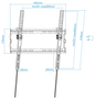 Tooq Soporte de Pared Inclinable LP1071T-B para Pantallas de 32-70 Pulgadas