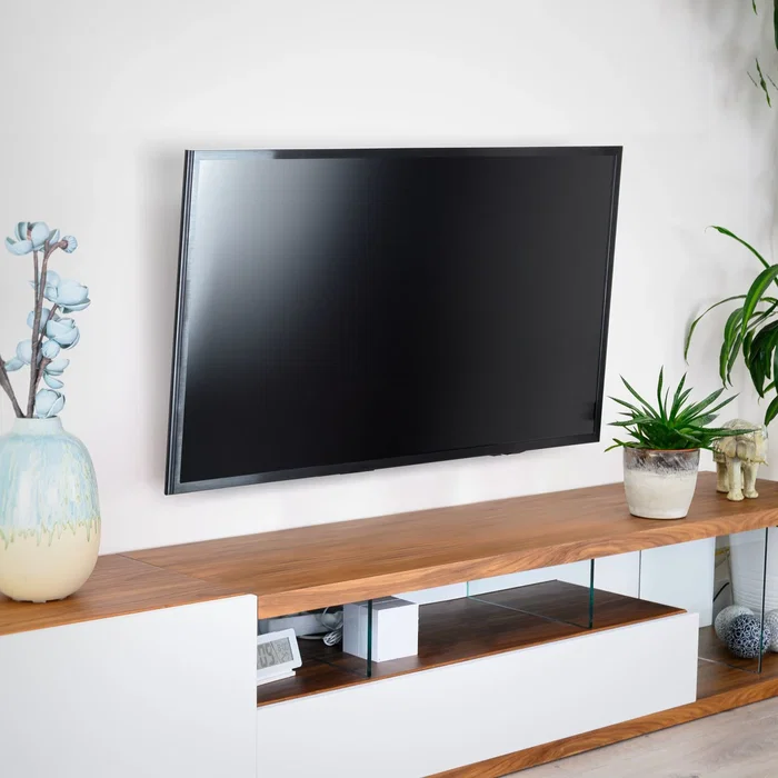 Tooq LP1071T-B Soporte Fijo de Pared para TV de 32"-70" Inclinable, Peso Máximo 45 kg, Compatible VESA 400x400 mm, Negro
