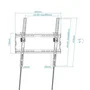Tooq Soporte fijo de pared para TV inclinable 32"-70" - Peso máx 45kg - VESA 400x400mm