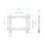 TooQ Soporte de Pared Fijo LP1043F-B para TV de 23-43 pulgadas