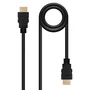 Nanocable Cable HDMI 10.15.1700 Tipo A Macho-Macho 1 m, HDMI 1.4 Alta Velocidad con Ethernet (HEC), 4K, Audio Return Channel (ARC), 3D, Chapado en Oro, Negro