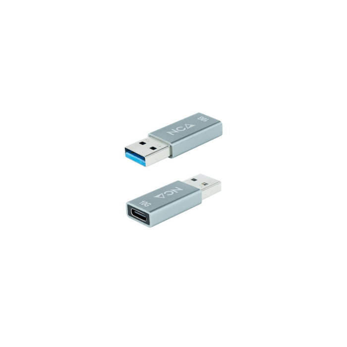 NANOCABLE Adaptador USB-A 3.1 GEN2 a USB-C, USB-A/M-USB-C/H, Gris, USB A, USB A, Gris NANOCABLE Adaptador USB-A 3.1 GEN2 a USB-C, USB-A/M-USB-C/H, Gris, USB A, USB A, Gris