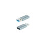 Nanocable Adaptador USB-A 3.1 GEN2 a USB-C, Gris