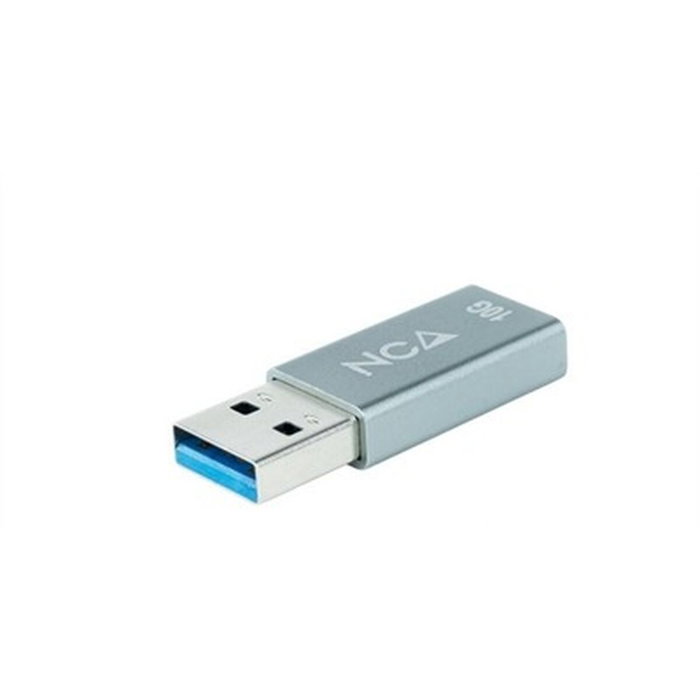Nanocable Adaptador USB-A 3.1 GEN2 a USB-C, Gris