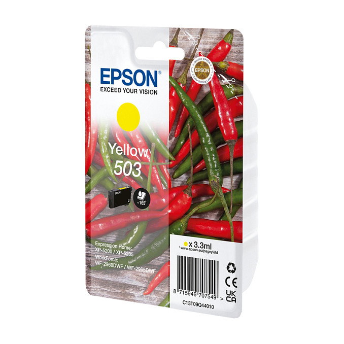 Epson Cartucho de Tinta 503 Amarillo (C13T09Q44010) de Rendimiento Estándar Epson Cartucho de Tinta 503 Amarillo (C13T09Q44010) de Rendimiento Estándar