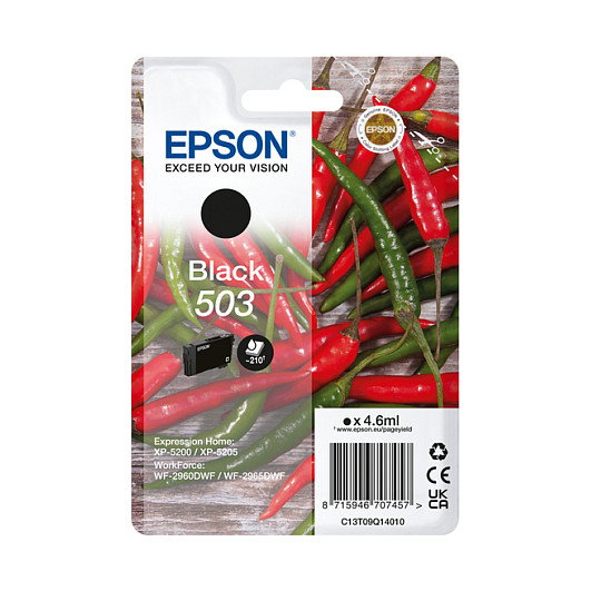Epson Cartucho de Tinta 503 Negro Rendimiento Estándar C13T09Q14010 Epson Cartucho de Tinta 503 Negro Rendimiento Estándar C13T09Q14010