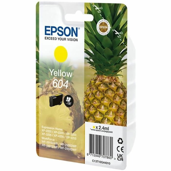 Epson Cartucho de Tinta 604 Amarillo C13T10G44010 Original de Rendimiento Estándar