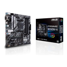 ASUS PRIME B550M-A Placa Base AM4 AMD B550 DDR4 M.2 micro ATX con HDMI/DVI/VGA