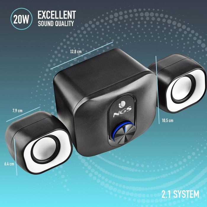 NGS Comet 2.1 Altavoces con Subwoofer 20W NGS Comet 2.1 Altavoces con Subwoofer 20W