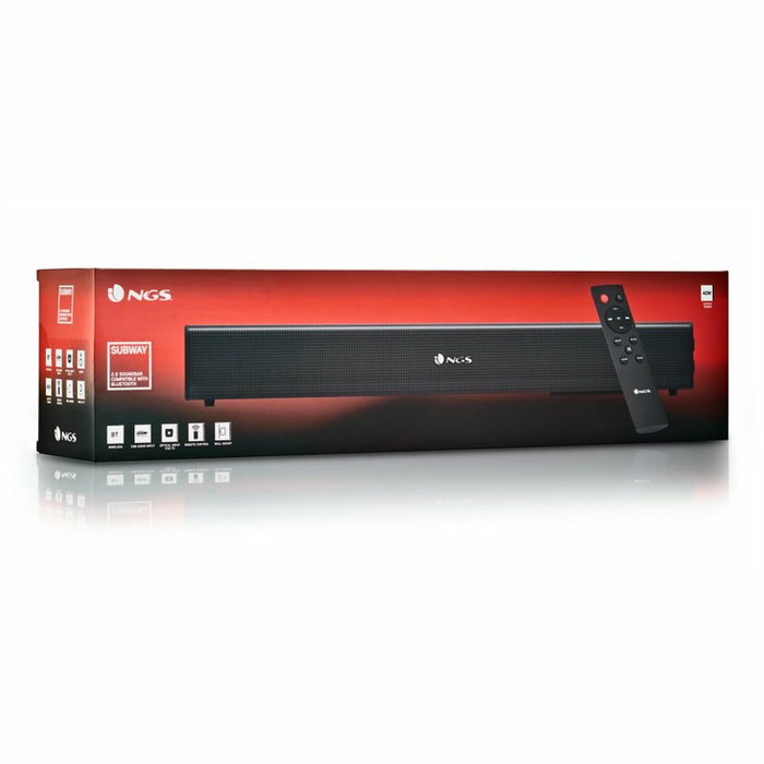 NGS Subway Barra de Sonido Bluetooth 40W Negra NGS Subway Barra de Sonido Bluetooth 40W Negra