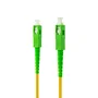 Nanocable 10.20.0001 Cable de Fibra Óptica SC/APC a SC/APC Monomodo G.657.A2 LSZH, Amarillo, 1 m