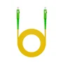 NANO CABLE Cable de Fibra Óptica SC/APC a SC/APC Monomodo G.657.A2, 2m, Amarillo